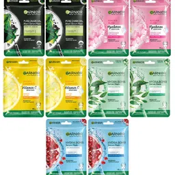 Garnier Skin Naturals Set of 10 Face Serum Sheet Masks-6