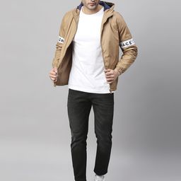Dennis Lingo Men Khaki White Lightweight Padded Jacket-picture-22