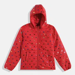Allen Solly Junior Girls Red Embellished Puffer Jacket-image-84