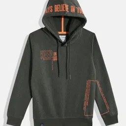 Monte Carlo Boys Typography Printed Pure Cotton Hooded Sweatshirt-29