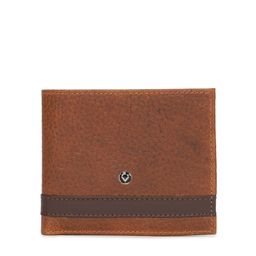 Allen Solly Men Brown Textured Leather Two Fold Wallet-24