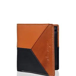 Allen Cooper Men Colourblocked Leather Two Fold Wallet-19