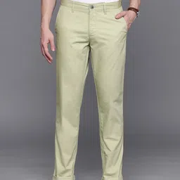 Louis Philippe Sport Men Textured Slim Fit Trousers-picture-30