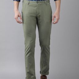 Arrow Sport Men Olive Green Original Slim Fit Trousers-image-61