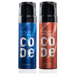 Wild stone Men Set of 2 Code Copper & Titanium Perfumes-2