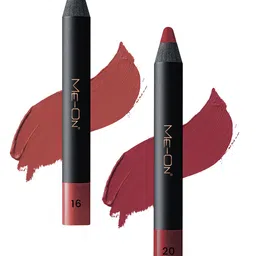 ME-ON 2-Pcs Photoface Long-Lasting Lip Crayon - Shade 16 & 20-21