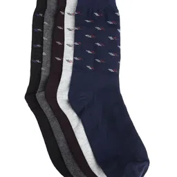 Texlon Men Pack Of 5 Assorted Above Ankle-Length Socks image 2