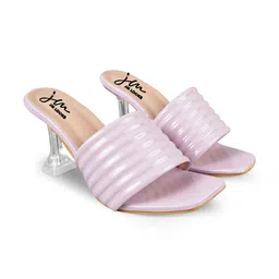 JM Looks Textured Party Block Heels image 5