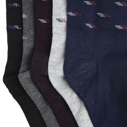 Texlon Men Pack Of 5 Assorted Above Ankle-Length Socks image 3