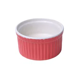 MARKET99 Set Of 2 Red & White Muffin Cups - 180 ml Each image 3