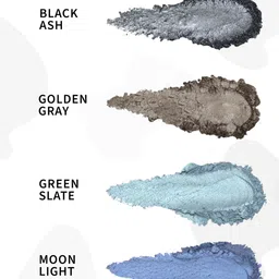PRIVIU Set of 4 Power Shimmer Eyeshadow - Smokey Vibes image 3
