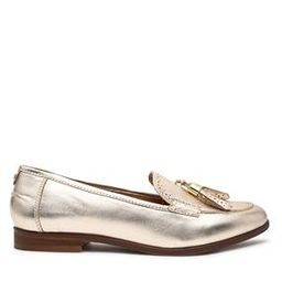 Women Grape Tasseled Genuine Leather Loafers-image-2