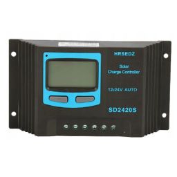 SD2420S Solar Charge Controller 10A/20A/30A/40A/50A/60A Adaptive Solar Controller 12V/24V/48V Charge/Discharge Controller Protects Solar Batteries - RS5198SD2420S Solar Charge Controller 10A/20A/30A/40A/50A/60A Adaptive Solar Controller 12V/24V/48V Charge/Discharge Controller Protects Solar Batteries - RS5198 image 1
