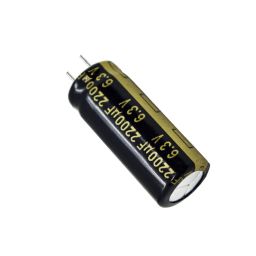 2200uF 6.3V Radial Electrolytic Capacitor: 20% Tolerance - Ideal For Low Voltage Power Filtering & Decoupling - RS20232200uF 6.3V Radial Electrolytic Capacitor: 20% Tolerance - Ideal For Low Voltage Power Filtering & Decoupling - RS2023-23