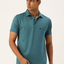 FIFTY TWO Self Design Polo Collar Dri-FIT Training or Gym Sports T-shirt-image-92