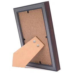 Golden Peacock Brown Textured Rectangular Photo Frame image 4