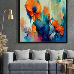 999Store Printed Multicolor Canvas Wall Art-18