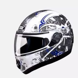 Studds N1 White Large (580 mm) Flip Up-Full Face Helmet, Ninja 2G D1 Decor-image-85