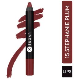 SUGAR Cosmetics Matte As Hell Crayon Lipstick 15 Stephanie Plum - 2.5 gm-27
