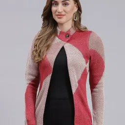 Monte Carlo Pink Self Design Cardigan-picture-2