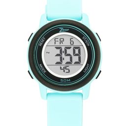 Zoop Unisex Kids Grey Printed Dial & Blue Straps Digital Watch 16015PP03-17