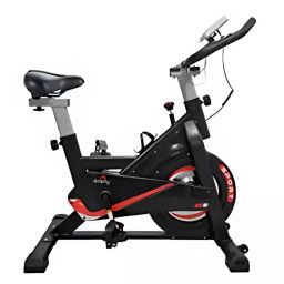 Dolphy Spinning Bike Cycle 160 Kg Capacity Black and Red Carbon Steel, DGBCL0003-picture-35