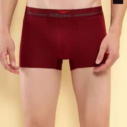HiFlyers Men Pack Of 2 Odour-Free Trunks HF501_PO2_BLK-MRN_L-Black::Maroon-picture-20