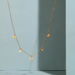 Accessorize London Heart Station Golden Casual Necklace-image-69