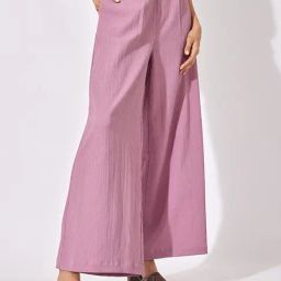 The Label Life Lavender Regular Fit Mid Rise Pants-image-47