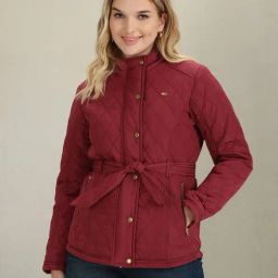 U.S. Polo Assn. Maroon Regular Fit Puffer Jacket-image-72