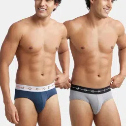 Jockey NY15 Men's Super Combed Cotton Elastane Stretch Brief with Ultrasoft Waistband (Pack of 2)-picture-20