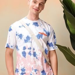 Mast & Harbour Dyed Drop-Shoulder Sleeves Pure Cotton Relaxed Fit T-shirt-picture-20