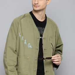 Levis Pure Cotton Brand Logo Embroidered Denim Jacket-picture-25