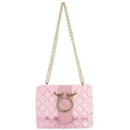 London Rag Pink Fur Small Sling Handbag-image-10