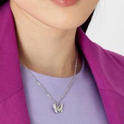 Accessorize London Butterfly Silver Casual Pendant with Chain-61