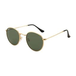 MAGNEQ Green UV Protection Round Unisex Sunglasses-image-40