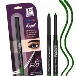 PERPAA Intense Set Of 2 Kohl Kajal Pencil - 0.35g Each - Green-24