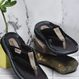 Woodland Men's Black Thong Sandals-image-39