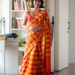 Suta Multi Color Pure Cotton Zari Saree-image-59