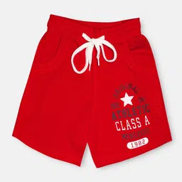 CHIMPRALA Kids Red & Blue Printed Pure Cotton Antimicrobial Shorts-image-59