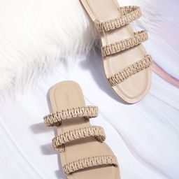 CORSICA Women Woven Design Open Toe Flats-24