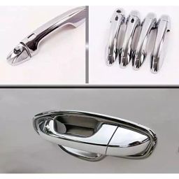 Auto Pearl Stylish Car Door Catch Handle Cover ABS India Compatible For Maruti Suzuki Alto (2000-2004), HC_Chrome_Alto_2000_2004 image 5