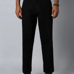 High Star Black Relaxed Fit Lightly Washed Jeans-image-33