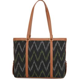 Globus Women Abstract Printed Structured Cotton Shoulder Bag-image-79