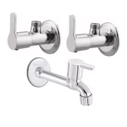 Fastgear Marc Bathroom Faucet Set Stainless Steel Chrome Finish Silver, FG3347 ( Pack of 3)-image-47