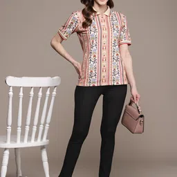 Label Ritu Kumar Women Black Solid Trousers-image-91