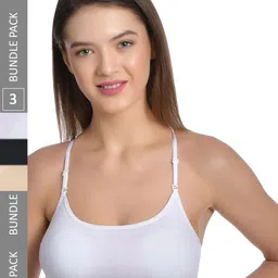 Aimly Pack Of 3 Non Padded Full Coverage Cotton Sports Bra With All Day Comfort-picture-25