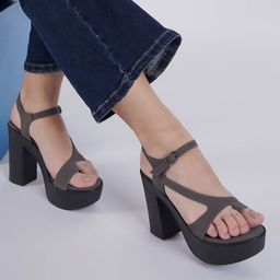 Shezone Women Round Toe Heel Block Sandals-13