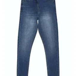 Peter England Girls Navy Cotton Regular Fit Jeans-picture-16