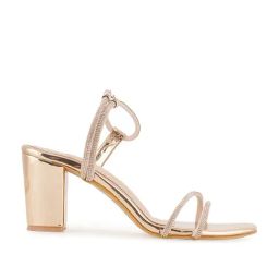Scentra Women's Golden Ethnic Sandals-image-85